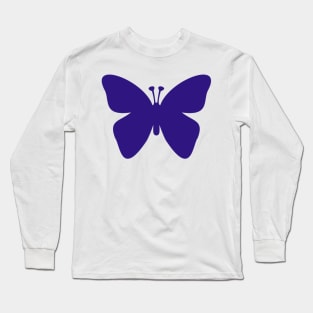 Violet Butterfly Long Sleeve T-Shirt